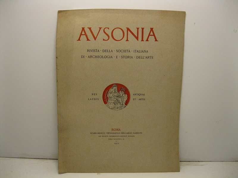 Ausonia. Rivista della Società italiana di Archeologia e Storia dell'Arte
